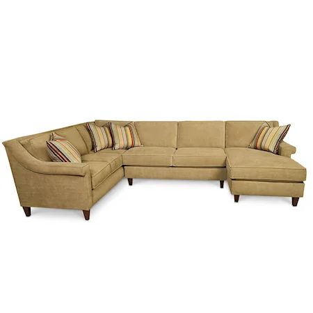 Three Piece Sectional Sofa with Right Side Chaise